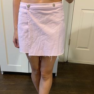 J. Crew lilac jean wrap mini skirt size 25